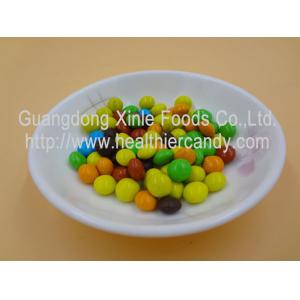 Good Taste Crispy Chocolate Cacao Beans Yellow / Red / Blue Colour Jelly Candy