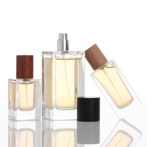 China Thickened Square Perfume Bottle Car Glass Spray Bottle 30ml 50ml 100ml supplier