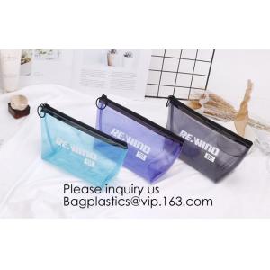 Double Layer Waterproof Storage Transparent Pvc Cosmetic Bag Pouch With Handle,Fashion Cute Girl'S Glitter Pvc Cosmetic