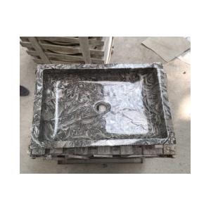 China Grey Marble Sink King Flower marble Basin Wash Basin for kitchen/bathroom supplier