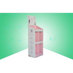 OEM ODM Pink Point Of Sale Cardboard Display Stands With Heavy Duty Design