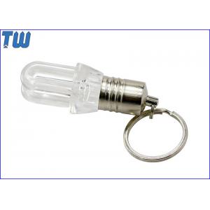 Transparent 8GB USB Flash Drive Energy Saving Lamp Design LED Light inside