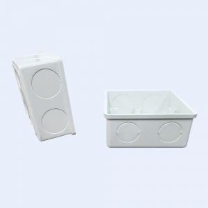 35mm Hight UPVC 1 Way Junction Box With Brass Screws White Color