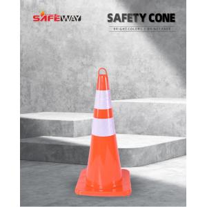 China 28inch PVC EVA Traffic Safety Cone With Lamp For Road Safety supplier