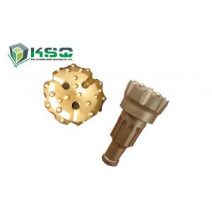 SD8 Shank Spherical Stone Drilling Bits , Ballistic Flat Face Button Bit