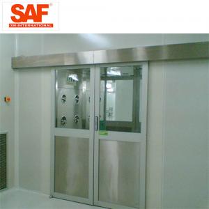 China Automatic Sliding Door Cleanroom Air Shower System Tunnel With Custom Width supplier