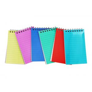 China Frosted colored PP cover top metal double spiral bound book printing service supplier