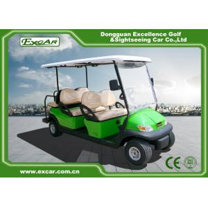 China Light Green Golf Buggy With Seat 6 Endurance 70 - 100km 12:1 Axle supplier