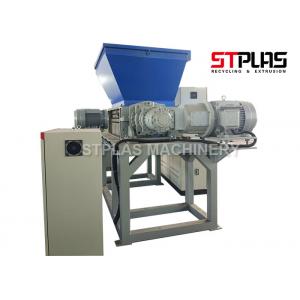 Waste Film Plastic Shredder Machine , Double Roller Plastic Recycling Crusher