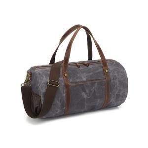 Waxed Canvas Genuine Leather Waterproof Overnight Bag Weekender Duffel Bags