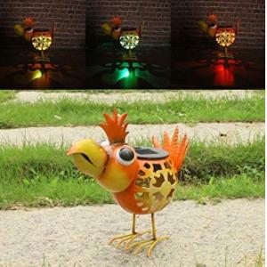 China Metal Birds 7 Inch  6.2 Oz Animal Shaped Solar Garden Lights supplier