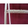 China 12 Tier Hooks Zipper Metal Floor Display Stands Single Side Tubular Frame wholesale