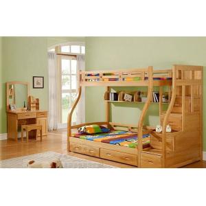 Modern beech Wooden children Bunk bed,double bunk bed,double decker bed home furniture