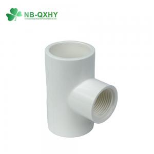 1/2 Inch to 1 Inch Sch40 Plastic Pipe Fitting Tee PVC Female Tee with Round Head Code