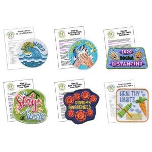 Heat Press Embroidery 100mm Environmental Patches For School Uniform