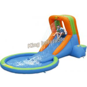 China Small size PVC Tarpaulin Inflatable water slide pool for kids with size 4.5m x 2.4m wholesale