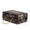 China Luxury Custom Printed Corrugated Shoe Boxes With PP Rope Handle wholesale
