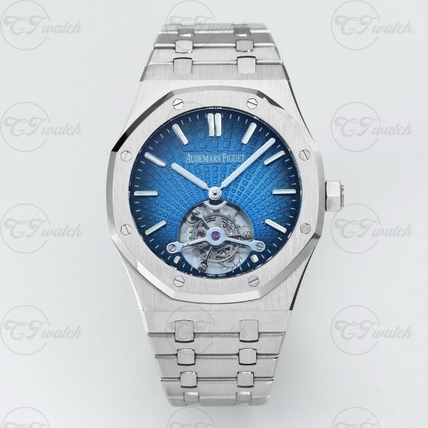 AP Royal Oak 26522ST 41mm Skeleton Tourbillon Super Clone Watch Ultra Thin Mechanical Luxury Sport Timepiece
