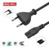 HENG-WELL High Quality EU Power Cord 2 Pin Customized for Smart Home Appliances | AC Power Cable Extension Cord Supplier