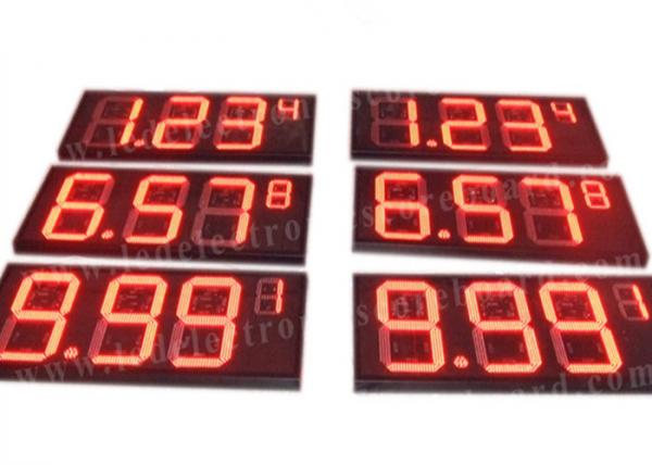 8'' 10'' 12'' 16'' 20'' Inch Led Gas Price Sign Aluminium Frame / Iron Cabinet