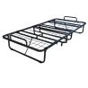Home or Hotel Bedroom Foldable Iron Bed Frame with Mattress Modern Metal Rollaway