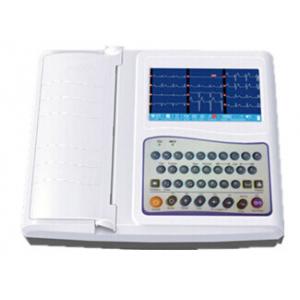 China 12 Channel Ecg Machine 7 Inch Electrocardiogram Equipment With Full Keyboard supplier
