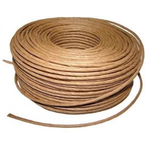 China Cable Filler Yarn Brown Kraft Paper Rope Twisted 5 / 32'' 4mm For Wire supplier