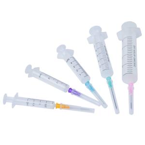 China Plastic 5ml Luer Slip Syringe 2 Part Syringes And Needles supplier