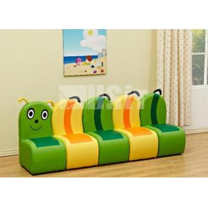 China Baby Seat Kids Toys Economic Child 5 Seater Kawaii Cute Caterpillar Kids Sofa Children Couch supplier