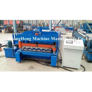 China 5.5kw + 4kw Glazed Tile Roll Forming Machine With 5 Ton capacity Hydraulic Decoiler supplier