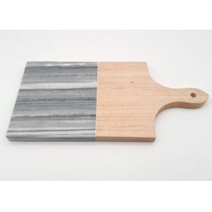 Cheese Chopping Stone Placemats , Rectangle Wooden Marble Cutting Board