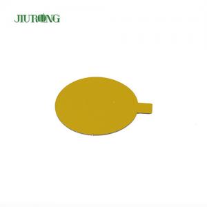 China Gold Paper Disposable Cake Board Eco Friendly 97*83mm Food Grade supplier