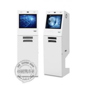 China 21.5 Inch AIO Touch Screen Self Service Kiosk With Document Scanner supplier