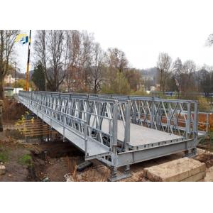 High Load Steel Bailey Bridge Building For Dangerous Bridge Reinforcement