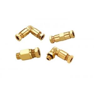 China Cutting Ferrule Type Pneumatic Fittings , JKY Pneumatic Tube Fittings In Brass supplier