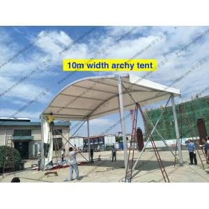 China 12 To 15m Width Clear Span Archy Storage Tent Aluminum Structure With ABS Wall System supplier