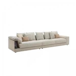 Leatherette 0.8m Modern Living Room Sectional Sofas , Pine Contemporary Leather Sectional Sofas For Small Spaces