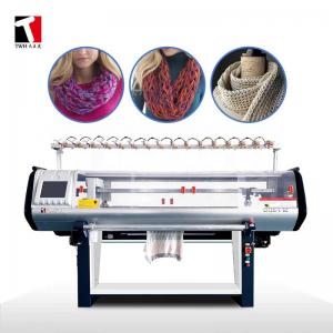 China 1.2m/s Knitting Scarf Machine , 100 Inch 7G Flat Bed Knitting Machines supplier