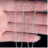 China 18K White Gold Twist Link Chain Necklace 18 inches for Women (NG019) wholesale