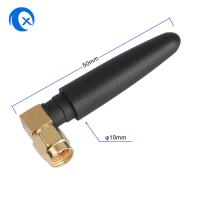 China Short Rubber Antenna 868 MHZ / High Gain Indoor Antenna With Right SMA Male Angle on sale