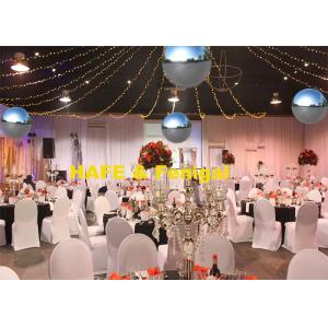 China CE Gold Silver Color 12ft Inflatable Mirror Balloon 2 Layers For Event Decor supplier