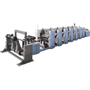 Máquina de Impressão Flexo de Controle PLC com Repetência de Corte a Morro 286-1200 mm e Alta Eficiência