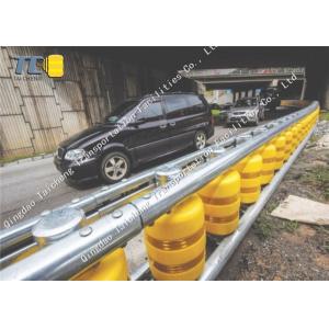 Bridge Metal Beam Crash Barrier With EVA PU Polyurethane Roller Material