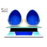 INFINITY Popular 9D Egg VR Cinema 2 Seats Blue / White Color For Business