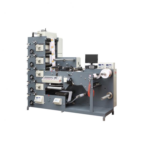 5 Color Wine Label Printing Machine 380v with hot stamping cold foil