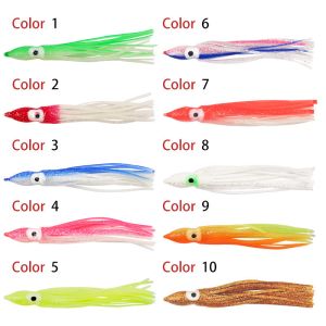 China Calmar Poulpe Barbe appât de pêche doux appât lumineux 20 couleurs 12,5 cm 4,2 g supplier