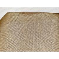China Copper Flexible Woven Metal Fabric Laminated Glass 0.5mm on sale