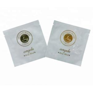 China Green coffee tea bags/ plastic tea sachet packaging bag /small tea coffee sugar bag supplier