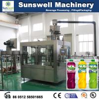 China 3-In-1 Hot Filling Machine , Stainless Steel Juice Filling Machine on sale