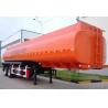China 25 to 60 CBM Fuel Tank Truck Trailer Aluminum Alloy Stainless Steel Optional wholesale